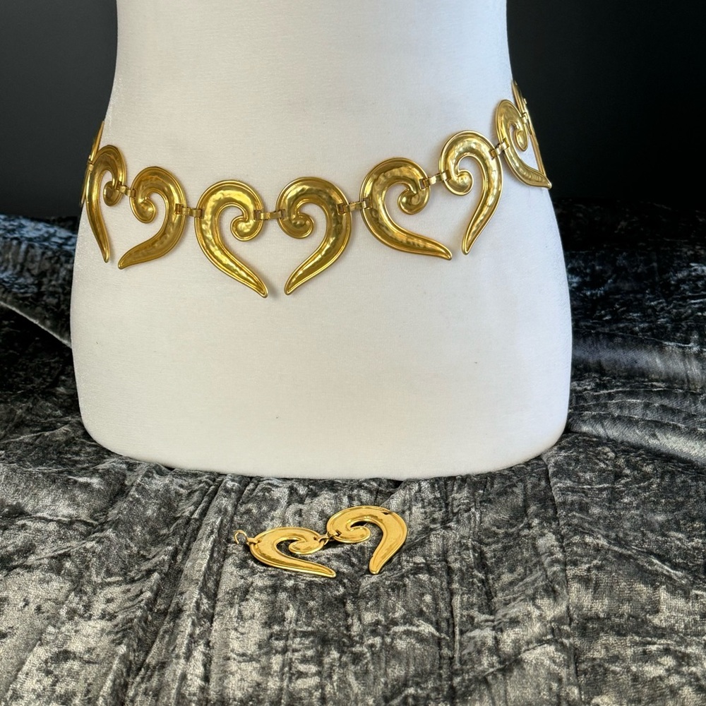 Gold Metal Slouch Belt Adjustable